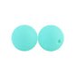 12/15mm Round Blue Green Silicone Beads C#82