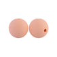 12/15mm Round Peach Silicone Beads C#84