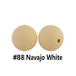 12/15mm Round Navajo White Silicone Beads C#88