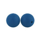 12/15mm Round Sapphire Silicone Beads C#95