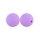 12/15mm Round Lavender Silicone Beads C#98