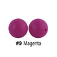 12/15mm Round Magenta	Silicone Beads C#09