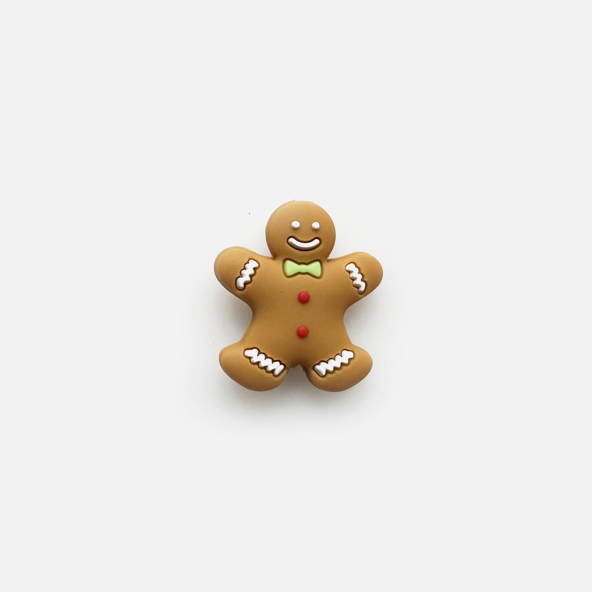 Gingerbread Man Focal Silicone Beads