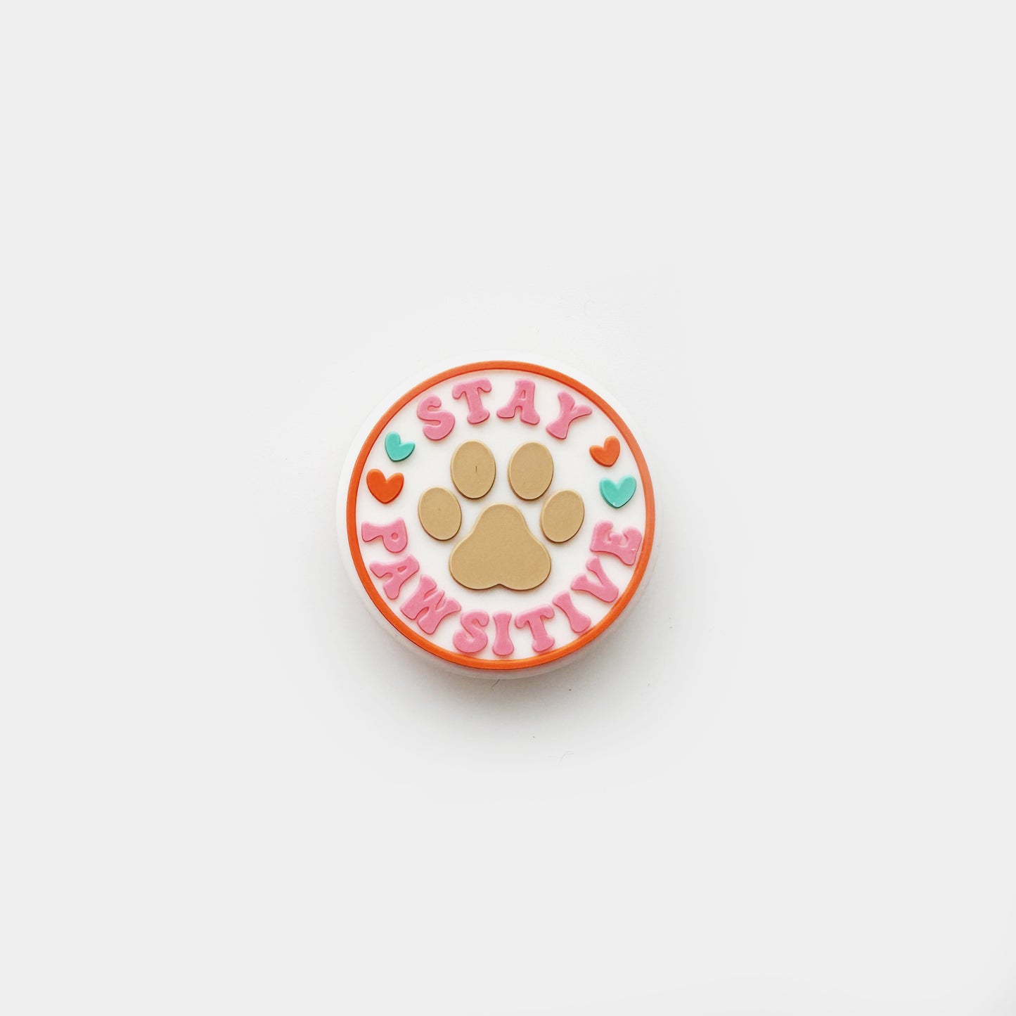 Stay Pawsitive Focal Silicone Beads