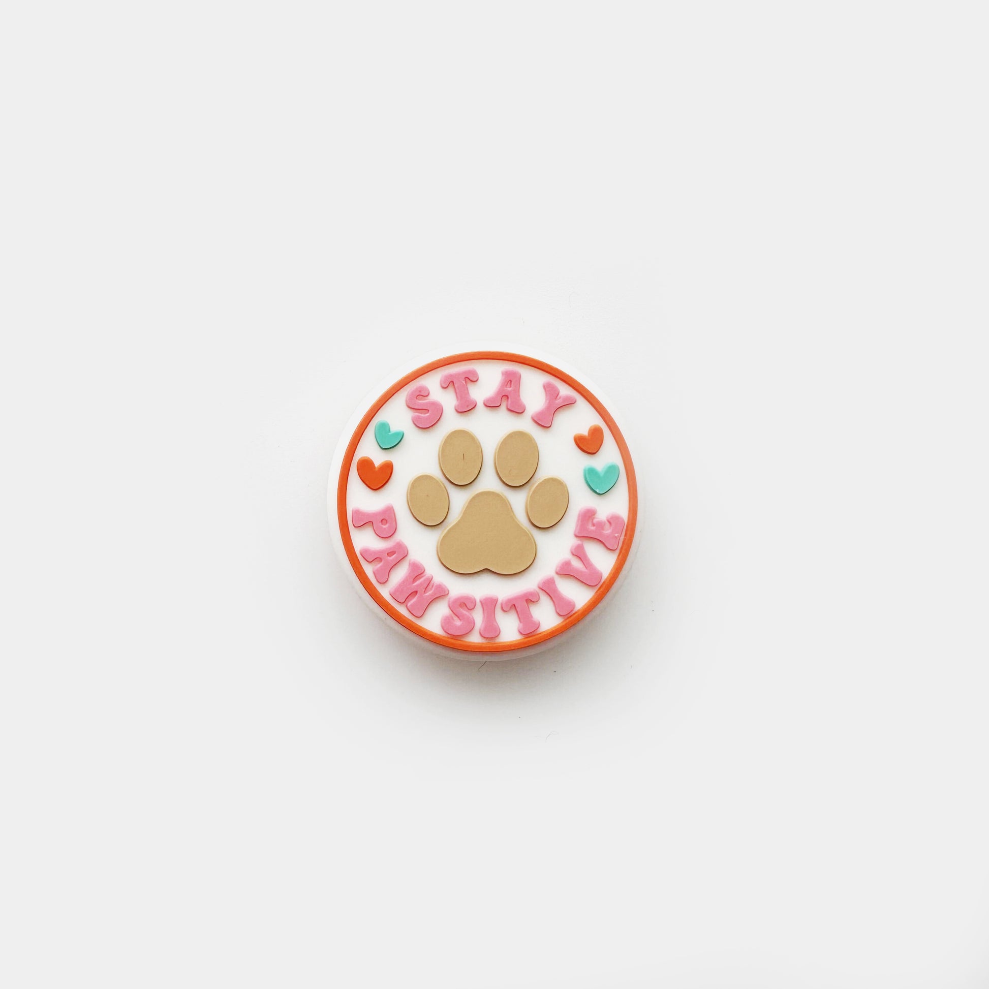 Stay Pawsitive Focal Silicone Beads