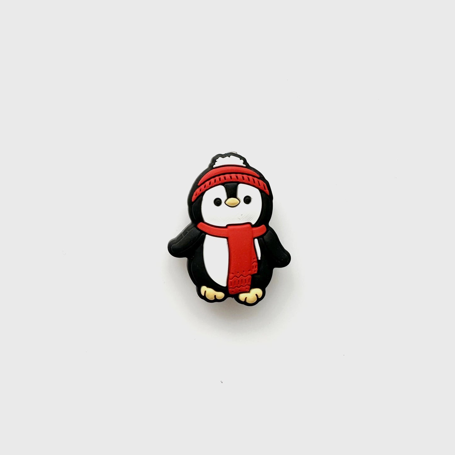 Christmas Penguin Silicone Focal Beads