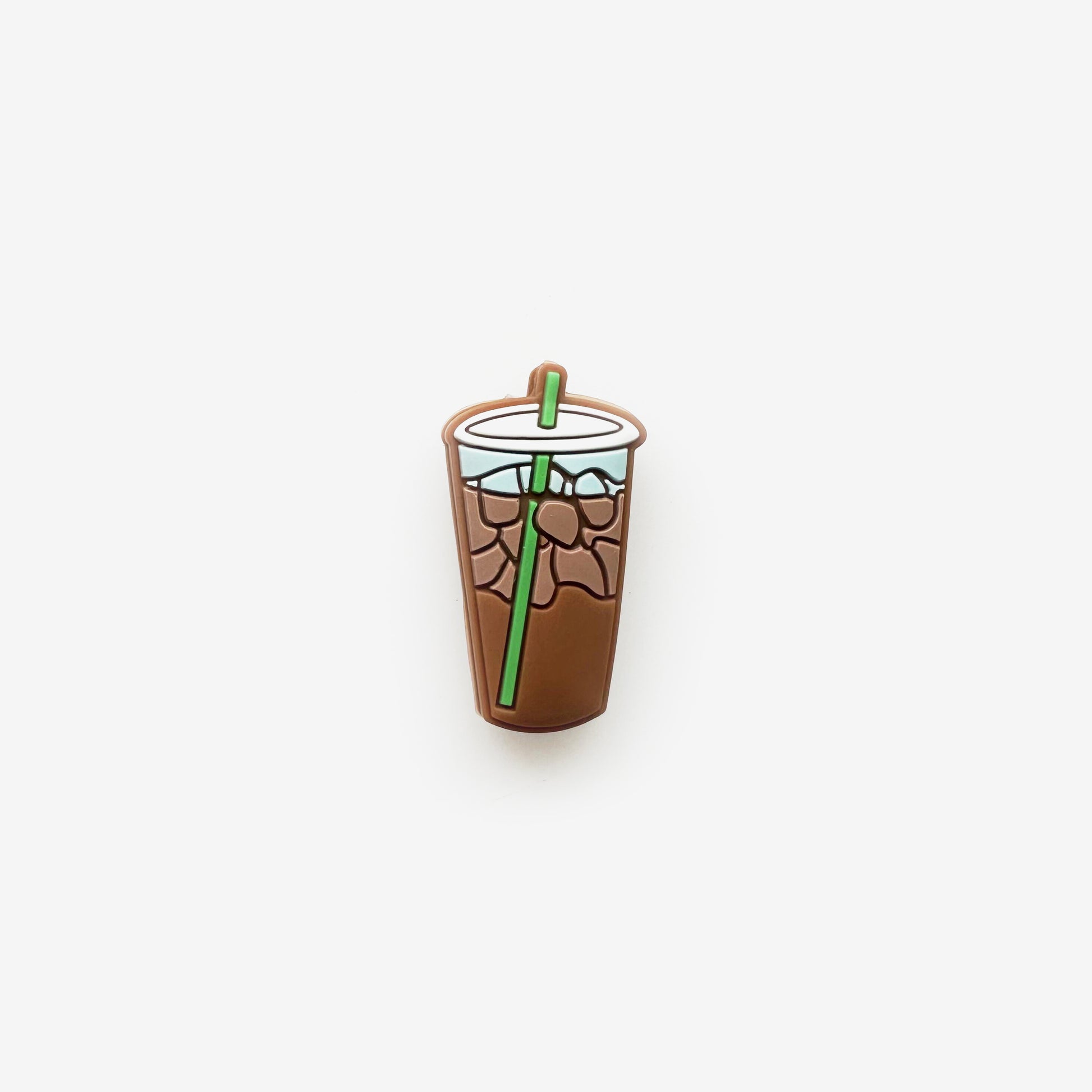 Ice Coffee Cup Focal Silicone Beads