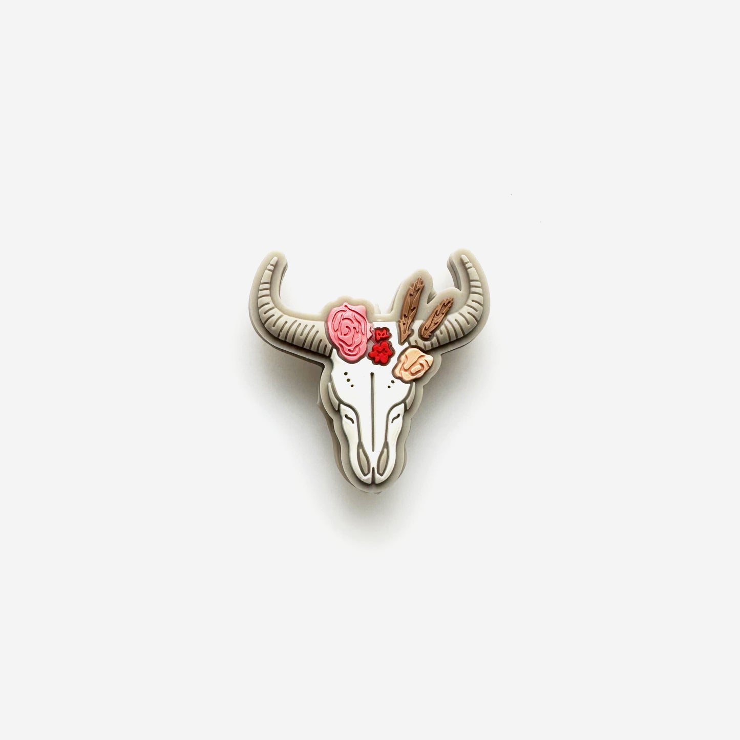 Western Cow Skull Focal Silicone Beads