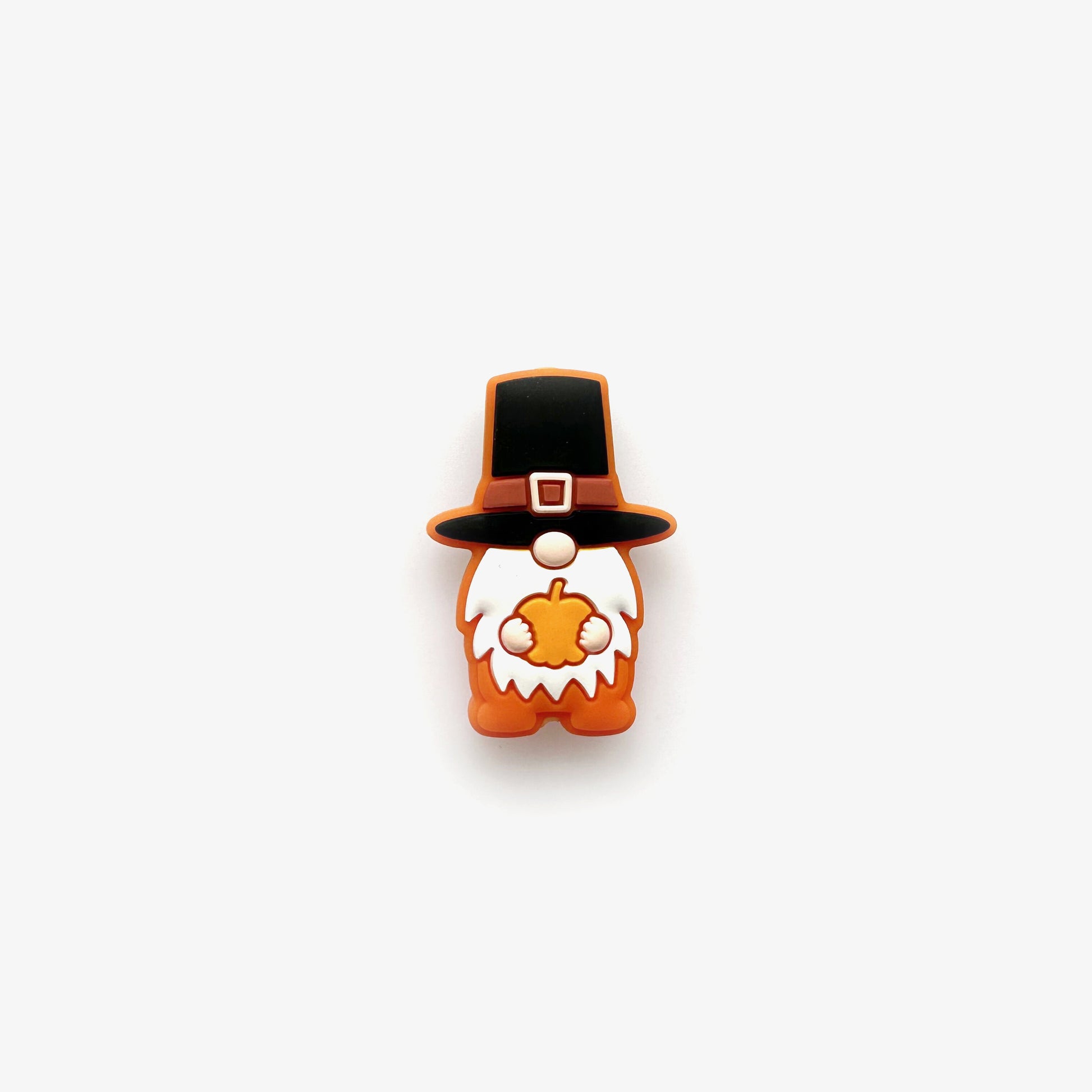 Pumpkin Harvest Gnome Focal Silicone Beads