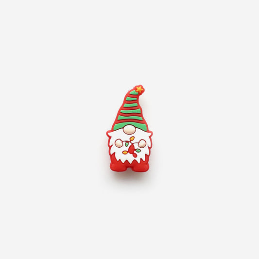 Christmas Gnomes Focal Silicone Beads