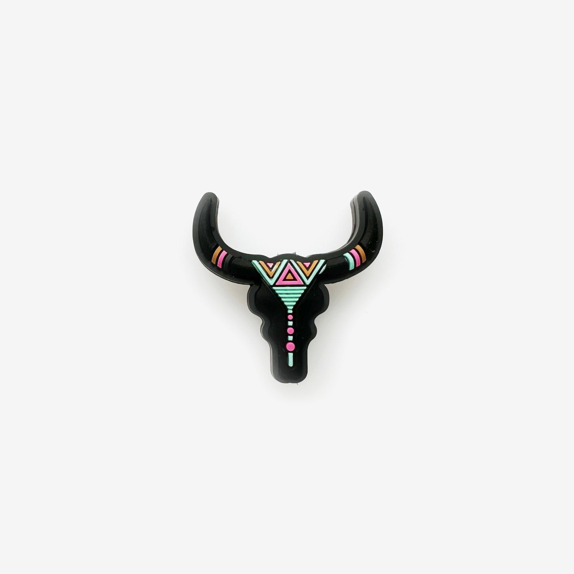 Western Cow Head Focal Silicone Beads