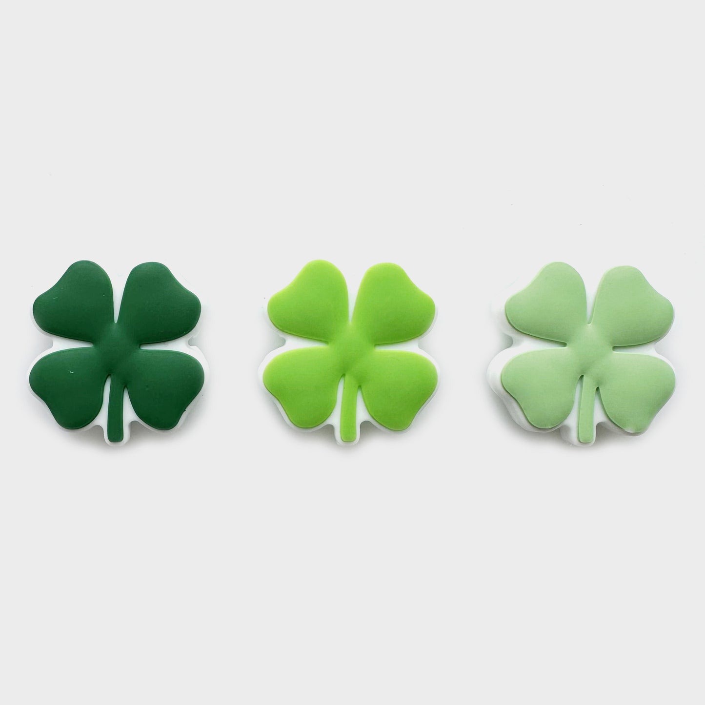 Four Leaf Clover Silicone Focal Beads