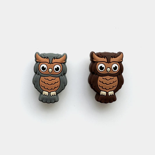 Owl Focal Silicone Beads