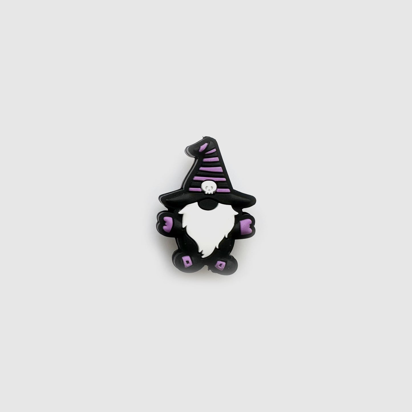 Skull Witch Hat Gnome Focal Silicone Beads