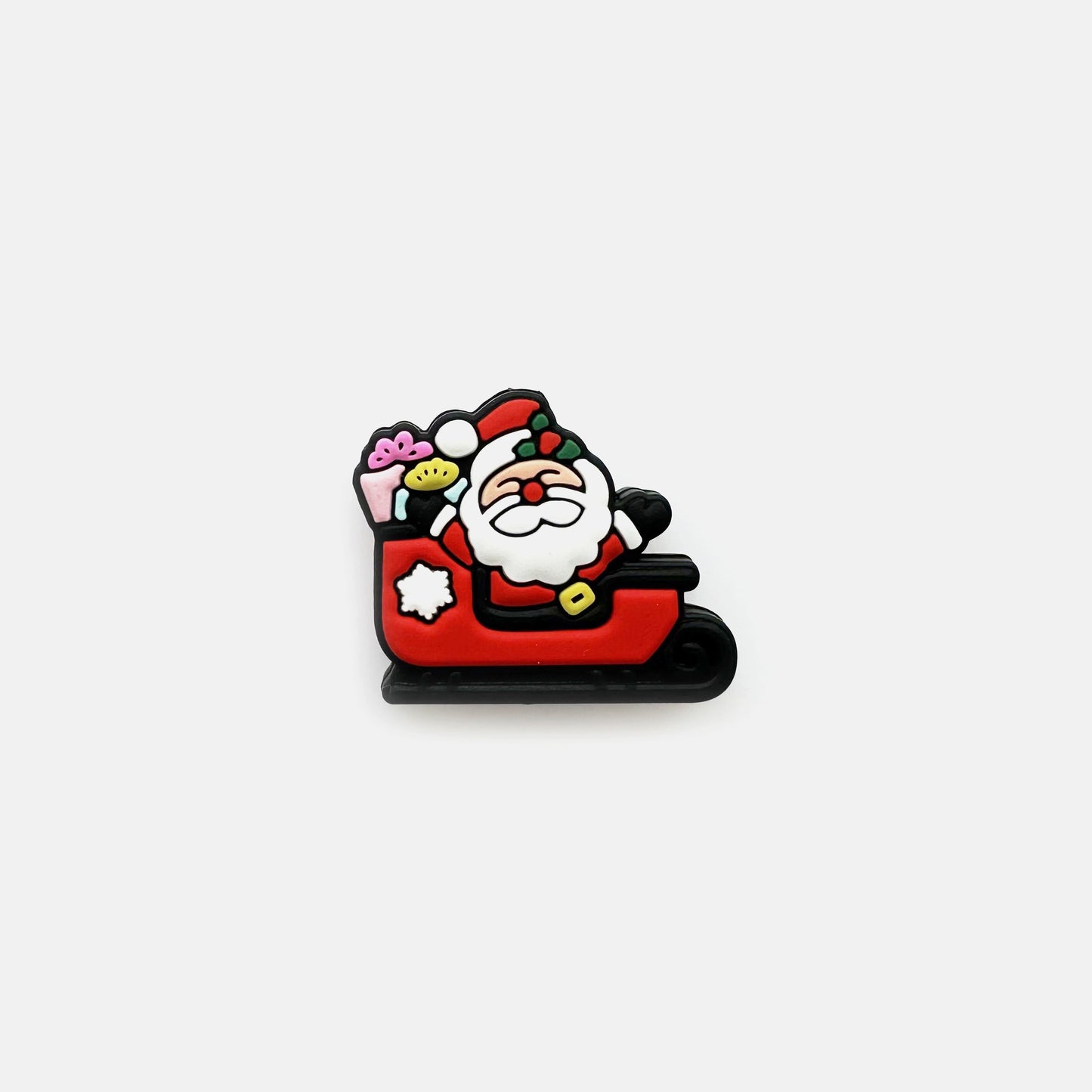 Santa On Sleigh Focal Silicone Beads