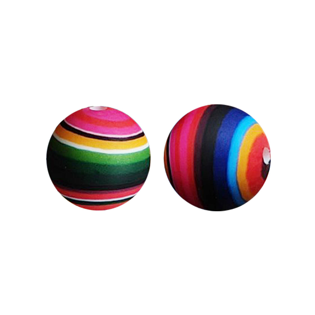 15mm Serape Print Round Silicone Beads ZR#176