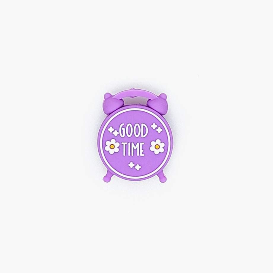 Good Time Clock Focal Silicone Beads