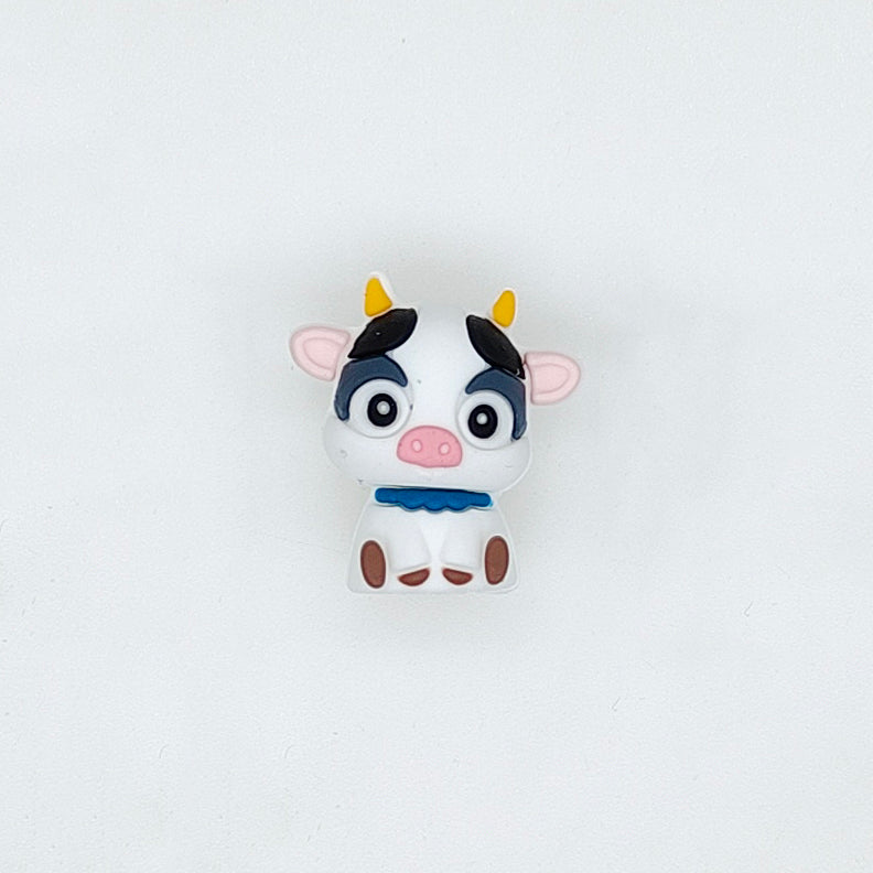 3D Cow Focal Silicone Beads