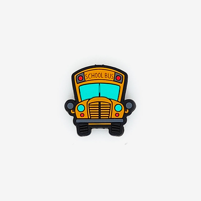 School Bus Focal Silicone Beads